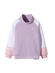 Детский свитшот KELME Girl's Round Neck Sweater Light Purple