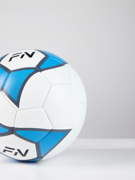 Футбольный мяч FN Football Ball (Термосклейка) (White/Light Blue)