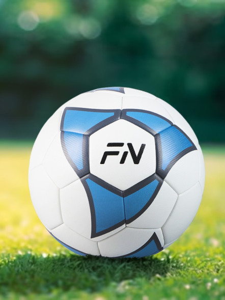 Футбольный мяч FN Football Ball (Термосклейка) (White/Light Blue)