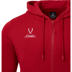 Худи JOGEL ESSENTIAL Fleece Zip Hoodie, темно-красный
