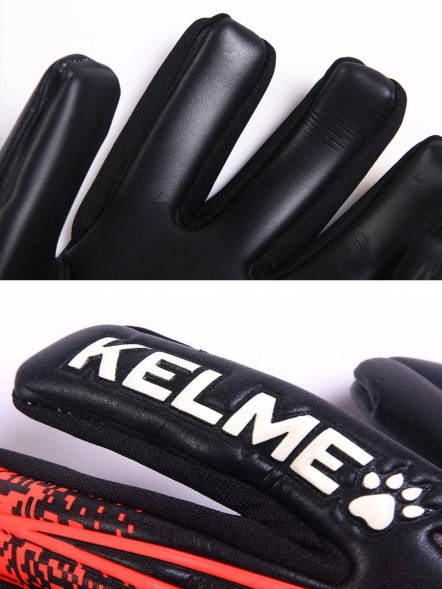 Вратарские перчатки KELME Training Level Goalkeeper Gloves (Black/Orange)