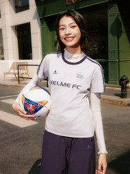 Футболка KELME Crew Neck Short-Sleeved T-Shirt Light Purple