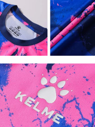 Футболка KELME Short Sleeve Football Shirt (Blue/Pink)