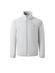 Пуховик KELME Regular Stand-up Collar Cotton Coat Light Grey