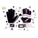 Вратарские перчатки JOMA GUANTES PORTERO GK- PRO NEGRO FUCSIA