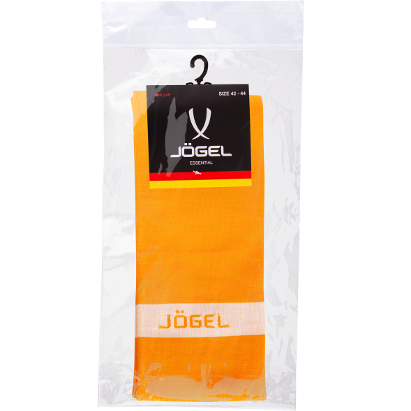 Гетры футбольные JÖGEL JA-003, оранжевый/белый