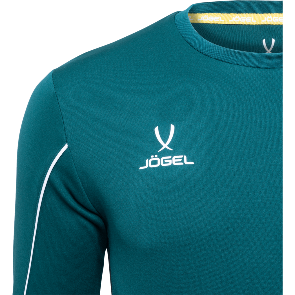 Футболка вратарская JOGEL CAMP GK Padded LS, зеленый/черный/белый