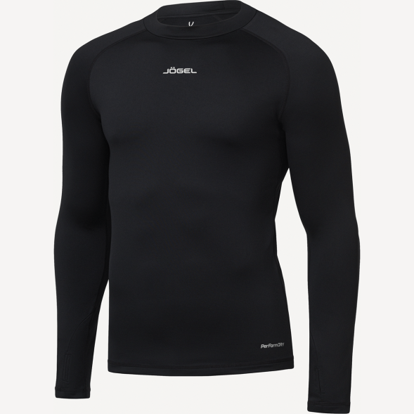 Джемпер компрессионный утепленный JOGEL CAMP PerFormDRY Baselayer Top Warm, черный