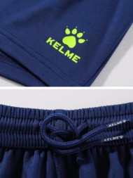 Детская футбольная форма KELME Short-Sleeved Football Suit (Neon/Dark Blue)