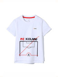 Детская футболка KELME Boys Short Sleeve T-Shirt White