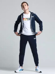 Олимпийка KELME Men's Hooded Knitted Jacket Suit Dark Blue