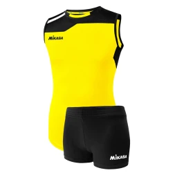 Форма волейб. жен. MIKASA MT377-02-2XL, р. 2XL, 90% полиэстер, 10% эластан, красно-желтый