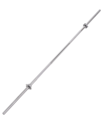 Гриф для штанги STARFIT BB-103 прямой, d=25 мм, металлический, с металлическими замками, 180 см