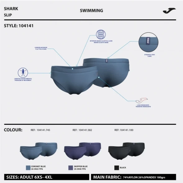 SLIP DE BAÑO SHARK  