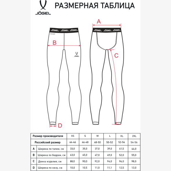 Тайтсы компрессионные теплые JÖGEL PerFormDRY Baselayer Warm Tights, темно-синий