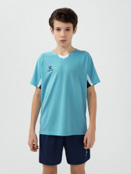 Детская футбольная форма KELME Short-Sleeved Football Suit (Light Blue/Dark Blue)