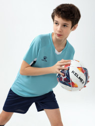 Детская футбольная форма KELME Short-Sleeved Football Suit (Light Blue/Dark Blue)