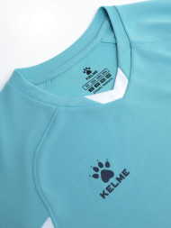 Детская футбольная форма KELME Short-Sleeved Football Suit (Light Blue/Dark Blue)