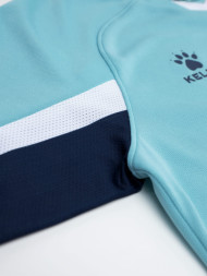 Детская футбольная форма KELME Short-Sleeved Football Suit (Light Blue/Dark Blue)