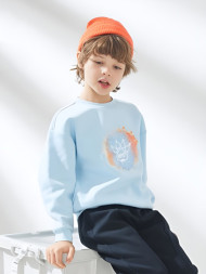 Детский свитшот KELME Round Neck Sweater Light Blue