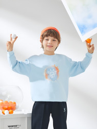 Детский свитшот KELME Round Neck Sweater Light Blue