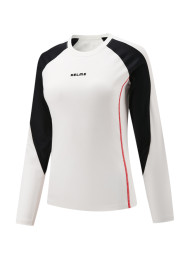 Лонгслив KELME Crew Neck Long-Sleeved T-Shirt (White/Black)