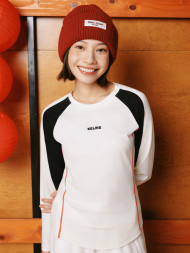 Лонгслив KELME Crew Neck Long-Sleeved T-Shirt (White/Black)