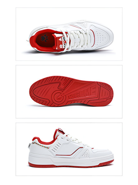 Кроссовки KELME Men's Casual Shoes (White/Red)