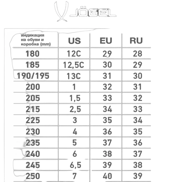 Бутсы многошиповые JOGEL Evofly TF PRO Yellow/orange