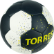 Мяч ганд. TORRES PRO, H32163, р.3, ПУ, 4 подкл. слоя, гибрид. сшивка, черно-бел-желт