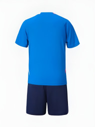 Детская футбольная форма KELME Short-Sleeved Football Suit (Blue/Dark Blue)