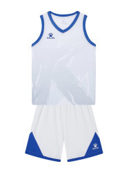 Детская баскетбольная форма KELME Children's basketball uniform (White/Blue)
