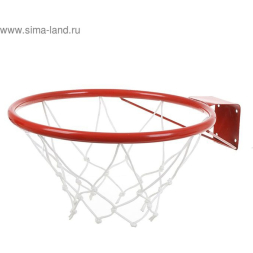 Корзина баскетбольная №5, d=380 мм, с упором и сеткой