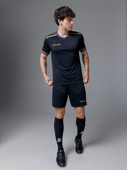 Футбольная форма KELME Short Sleeve Football Uniform Black