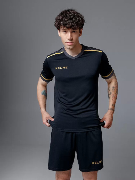 Футбольная форма KELME Short Sleeve Football Uniform Black
