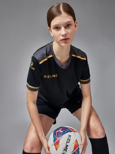 Футбольная форма KELME Short Sleeve Football Uniform Black