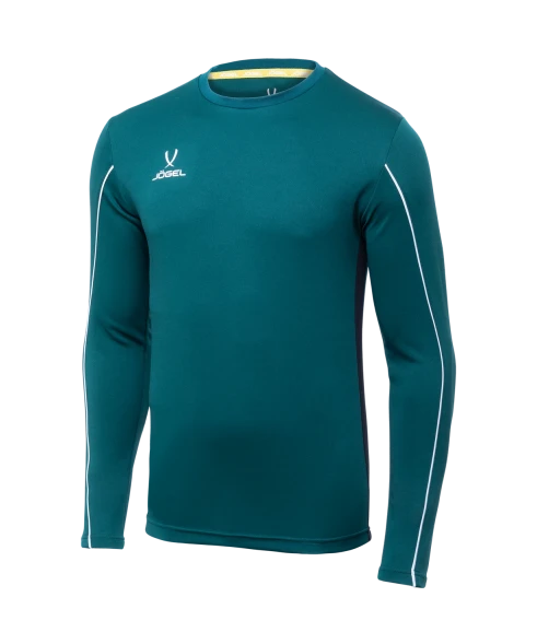 Футболка вратарская JOGEL CAMP GK Padded LS, зеленый/черный/белый, детский