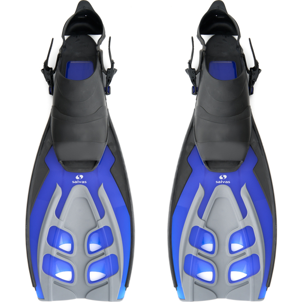 Ласты для плавания SALVAS Tonic Dive, BA190LXBBSTS, размер L/XL, синие