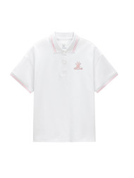 Футболка KELME Lapel T-Shirt Kid White