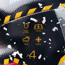 Мяч футб. TORRES Junior-3 Super, F323303, р.3,ПУ,4 сл, 12 п,гибрид.сш, крас-чёрн-сер