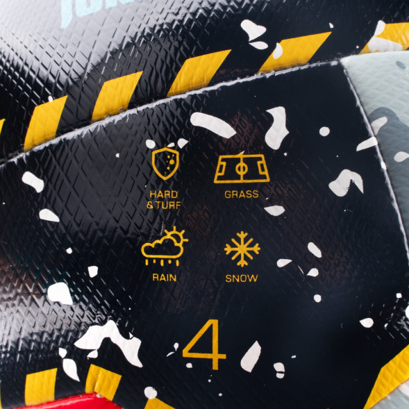 Мяч футб. TORRES Junior-3 Super, F323303, р.3,ПУ,4 сл, 12 п,гибрид.сш, крас-чёрн-сер