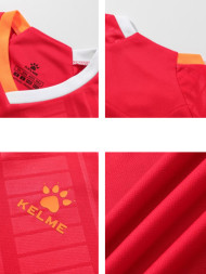 Детская футбольная форма KELME Short-Sleeved Football Suit (Red/Black)