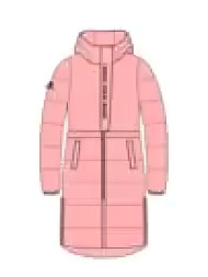 Детский пуховик KELME Girl's Mid-Length Down Jacket Pink