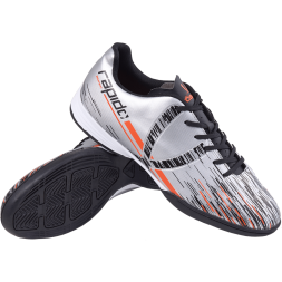 БЕЗ УПАКОВКИ Бутсы зальные Rapido IN Silver/black, детский