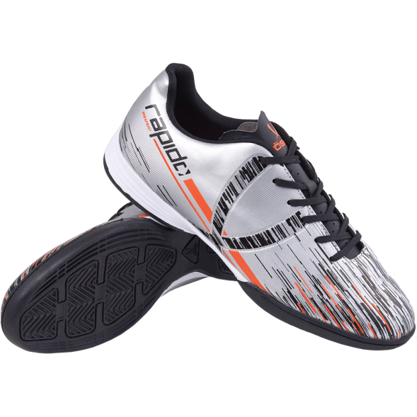 БЕЗ УПАКОВКИ Бутсы зальные Rapido IN Silver/black, детский
