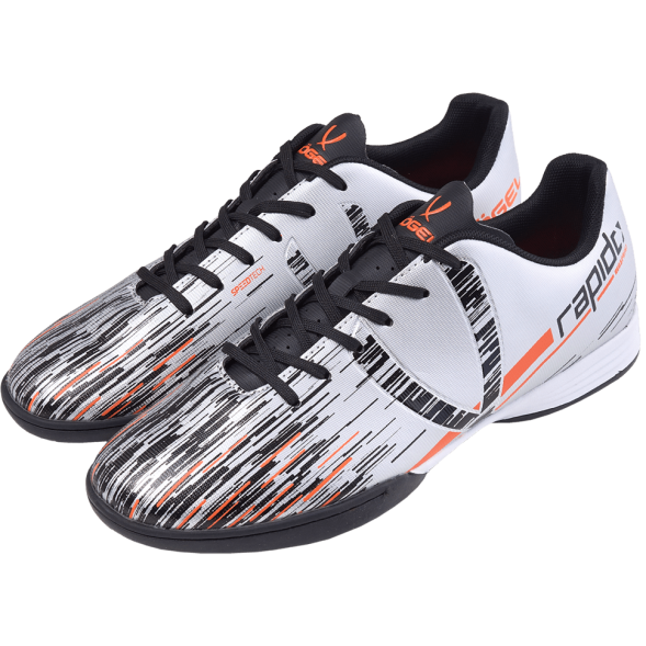 БЕЗ УПАКОВКИ Бутсы зальные Rapido IN Silver/black, детский