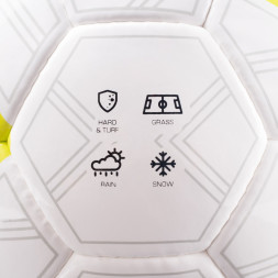 Мяч футб  TORRES Match, F323974,р 4, 32 пан  ПУ, 4 под  слоя, ручн  сшивка, бело-серо-голубой