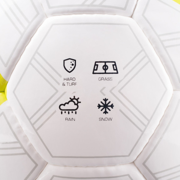 Мяч футб  TORRES Match, F323974,р 4, 32 пан  ПУ, 4 под  слоя, ручн  сшивка, бело-серо-голубой