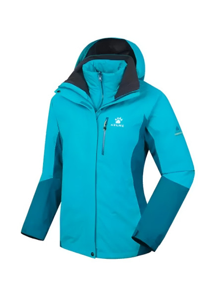Куртка утепленная KELME Female Jacket (Two-Piece Suit) Light Blue