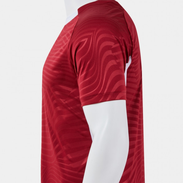 ФУТБОЛКА С КОРОТКИМ РУКАВОМ KICK PRO БОРДОВЫЙ БЕЛЫЙ